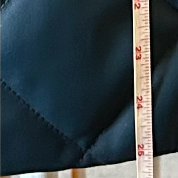 Chico's Teal Blue Quilted Vest with Diamond Pattern - Picture 9 of 10